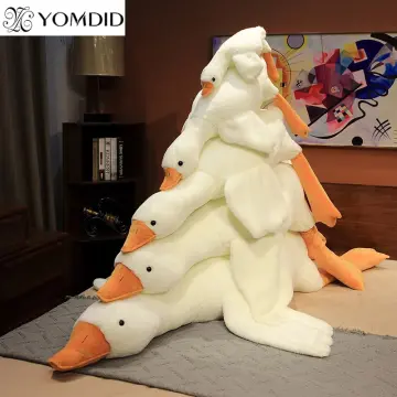 190cm Giant Long Plush White Goose Toy Stuffed Lifelike Big Wings Duck Hug  Massage Throw Pillow Boyfriend Cushion For Girl