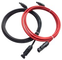 [HOT ZHKKZZLWWG 510] 12AWG 4mm ² 15M 12M 10M 8M 5M 3M 1M สีดำและสีแดงพลังงานแสงอาทิตย์ PV สายลวดทองแดง TUV แผงพลังงานแสงอาทิตย์สายทองแดงลวด