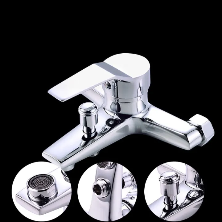 Copper Shower Faucet Bathtub Faucet Bathroom Water Heater Concealed