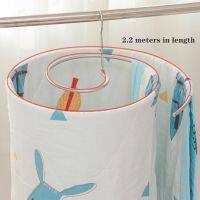 Spiral Shape Hangers To Dry Quilt Sheets Round Stainless Steel Design Clothes Towel Rack Practical Save Space Balcony Hangers