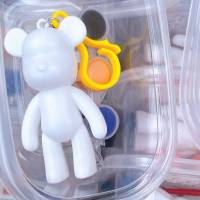 (สินค้าไทย)​ของเล่นDIY ระบายสีพวงกุญแจหมี แบบกล่อง คละสี ชุดทำพวงกุญแจหมีDIY ระบายสีพวงกุญแจ TY215