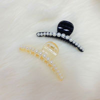 Korea ins Acrylic pearl hairpin Women Girl hair Claw Side clips tail Holder banana Clip