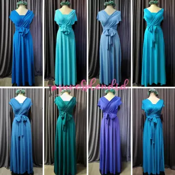 Infinity dress outlet aqua blue