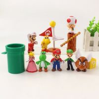 Nggdunken การ์ตูนPVC Mario Collection โมเดลเห็ดโมเดลเคลื่อนไหวของเล่นโมเดลหุ่นแอคชั่นหุ่นของเล่น Super Mario Bros.