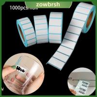 ZOWBRSH 1000pcs/Roll ลดกระหน่ำ แท็กเปล่า ราคาซูเปอร์มาร์เก็ต กระดาษกาว ป้ายบรรจุภัณฑ์ กันน้ำ สติ๊กเกอร์กันความร้อน