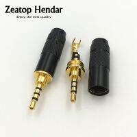 ☌✆ 1Pcs High Quality 2.5mm 4 Pole Stereo Male Plug Solder DIY Connector for 6MM Headphones Speaker Cable Adapter