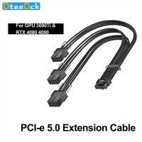 Dteedck 12VHPWR PCI-e 5.0 Extension  Extension Cable16 Pin to 3x8Pin(6+2) 16AWG Cable Compatible for GPU 3090Ti &amp; RTX 4080 4090 Label Maker Tape