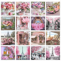GATYZTORY 60x75cm Frame DIY Painting By Numbers Flower Paint By Numbers On Pictures By Numbers Scenery Home Decoration