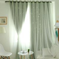 Hollowed Out Star Shading Window Blackout Curtain Drapes Purdah for Living Room Princess Children Room Baby Kids Room Curtain