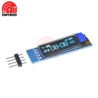 0.91 Inci 128X32 Seri IIC I2C Layar LCD OLED Biru Putih Modul Driver Oled DIY IC DC 3.3V 5V UNTUK Arduino 0.91"