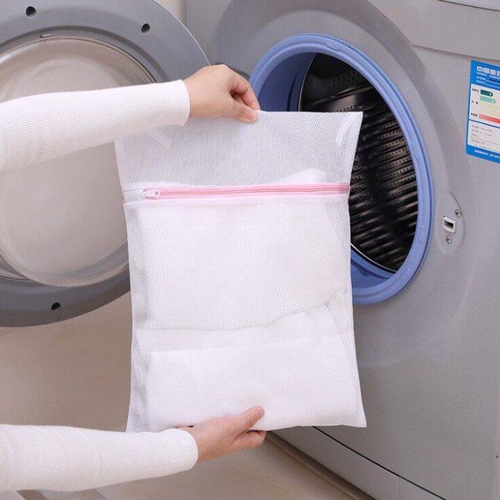 washing-bag-ถุงซักผ้าแบบดี-ขนาด-30x40-cm-ถุงซักผ้า-ถุงซักเสื้อใน-ถุงตาข่าย-ถุงซักผ้าละเอียด-ถุงซักเสื้อผ้า-ถุงใส่ผ้าซัก-ถุงใส่ผ้าไปซัก