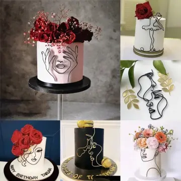 Shop Minimalist Ladies Face Cake Topper with great discounts and