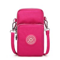 【Lanse store】Small Shoulder Bags Nylon Women Mobile Phone Mini Female Messenger Purse Lady Wallet New 2022 CrossBody Bag Sports