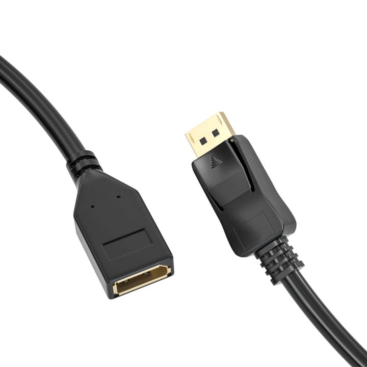 สายพ่วง-displayport-4k-ต่อดิสเพลย์พอร์ตตัวผู้เป็นสายปลั๊กตัวเมีย3m-1-8m-144hz-2k-dp-ตัวผู้เป็น-dp-สายเต้ารับต่อ