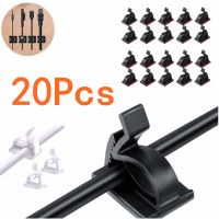 20 Pcs Cable Clips Self Adhesive Cord Management Black Wire Holder Organizer Clamp Self-adhesive Car Wire Clip Accessories