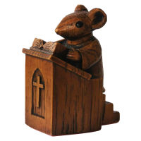 Lover Gift Garden Decor Pulpit Outdoor Art Craft Bookshelf For Home Wooden Christ Resin Bedroom Living Room Church Mouse Statue. ซื้อทันที เพิ่มลงในรถเข็น