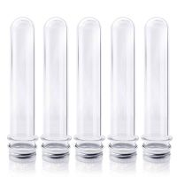 【CW】❂▣┇  5 Pcs Plastic Test Tubes and Transparent Storage Containers with Screw Caps 40ml