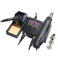 8898 Soldering Station 2 in 1 Hot Air Soldering Iron LCD Digital Display Welding Station for BGA PCB IC Repair