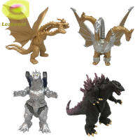 เครื่องจักร Godzilla 3หัวตุ๊กตามังกรของเล่น4ชิ้นสำหรับ Hiasan Kamar รถยนต์