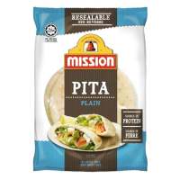 มิชชั่น แผ่นแป้งพิต้า 400 ก. ✿ MISSION Pita Wrap Dough Pack 400G