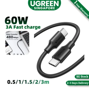 UGREEN USB C Cable 60W, 6Ft Right Angle USB C to USB C Cable, Type C Fast  Charging Cable for MacBook Pro Air, iPad Pro Mini Air, Samsung Galaxy S23  S22 Z