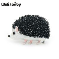 hot【DT】 Wuli baby Enamel Hedgehog Brooches Fashion Jewelry Pins 2019