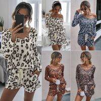 【jw】✲  2021 Leopard Set Wear Loungewear Pjs Homewear Ladies