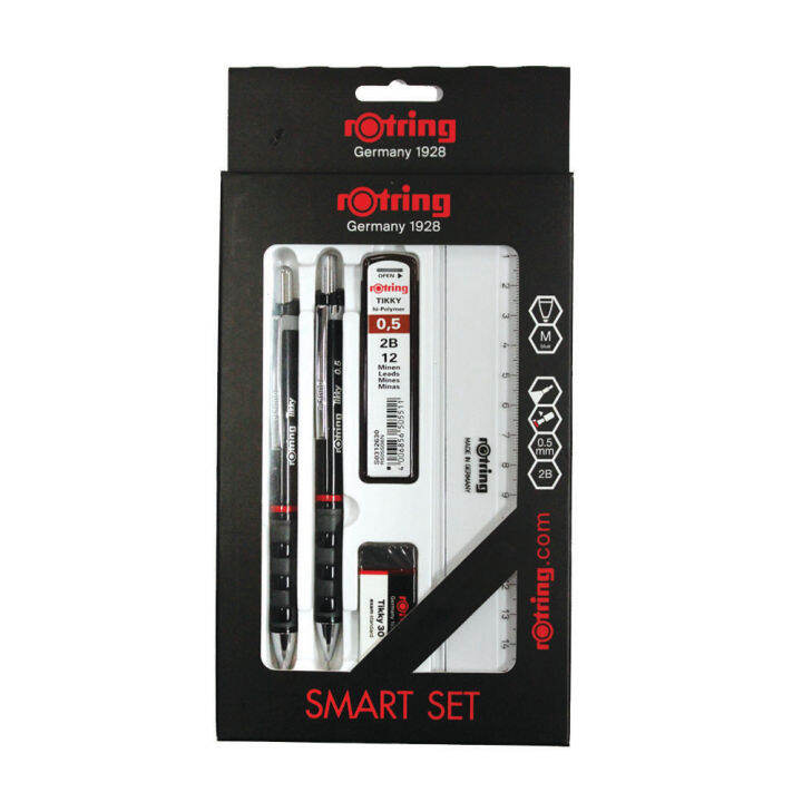 rOtring Tikky SMART Set Mechanical Pencil with Lead Refill, Eraser