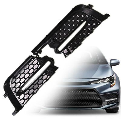 2Pcs Front Fog Light Cover Fog Light Grille Bezel for Toyota Corolla Sedan SE XSE 4-Door 2020