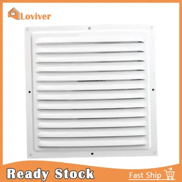 White air vent grille aluminum alloy return air grilles air supply diffuser  duct ventilation HVAC louvre cover square 245-450mm