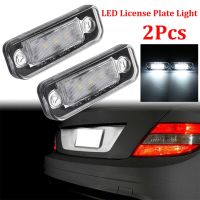 Car LED License Plate Light Lamp Error Free Suit For Mercedes Benz C-Class E-Class SLK CLS W203 5D W211 W219 R171 Bulbs  LEDs HIDs