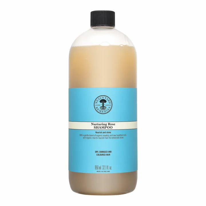 Neal's Yard Remedies Nurturing Rose Shampoo 950ml for Smoother & Bouncy