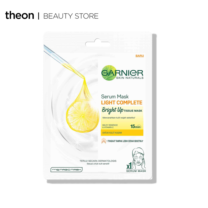 Garnier Light Complete Bright Up Serum Mask Instant Brightening for