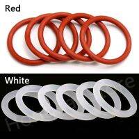 10pcs Thickness(CS) 2.4mm Red /White Food Grade Silicone O Ring OD 8-70mm Seal Washer Waterproof And Insulated Bearings Seals