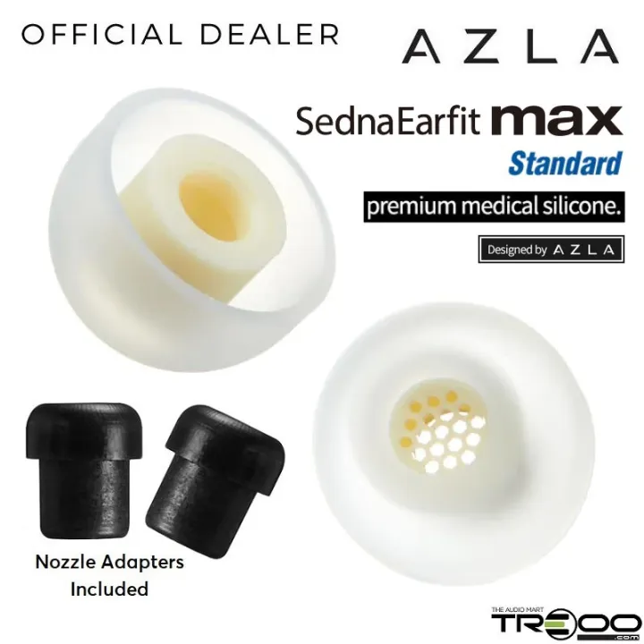 AZLA SednaEarfit MAX Standard Medical Silicone Eartips for Earphones   In-Ear Monitors Lazada Singapore