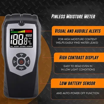 M80 Digital Wood Moisture Meter Professional Timber Damp Tester