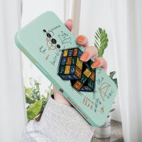 เคสเคสโทรศัพท์โทรศัพท์มือถือสำหรับ OPPO Reno2 F Reno 2F เคสโทรศัพท์สำหรับการ์ตูนเด็กหญิงเด็กชายของเหลวทรงรูบิคเคสขอบด้านข้างฝาหลังปกป้องกล้อง