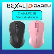 Chuột Không Dây Lm115B Siêu Bền Dual Mode Bluetooth 5.0 + Wireless 2.4Ghz