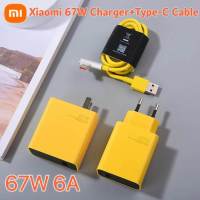 Xiaomi 67W Fast Charger Turbo Charge อะแดปเตอร์6A ข้อศอก Type-C สำหรับ Mi 12 12X 11 Ultra 12Pro Mi 11T Pro CiVi Poco F3 X3 NFC X4 X3 Pro Redmi 10A 9หมายเหตุ9 10 11 pro Max K40 K50 Pro K40S83006