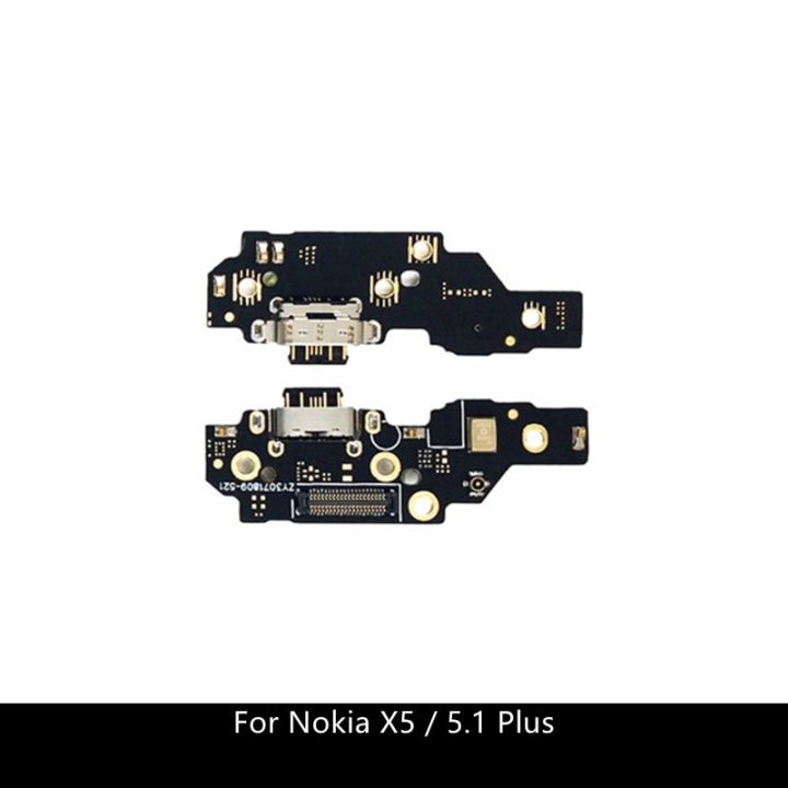 【❉HOT SALE❉】 anlei3 ขั้วต่อเสาอากาศแท่นชาร์จชาร์จพอร์ต Usb Type-C Mic Flex Cable แผงวงจรสำหรับ Nokia X5 / 5.1 Plus