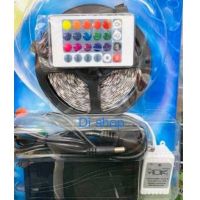 ??HOT!!ลดราคา?? Di shop ไฟเส้น ไฟแถบ 5m 5050 RGB 30/M LED Strap Lights + 12V 2A Power supply + 44key IR รีโมทคอนโทรล EU Plug ##ที่ชาร์จ แท็บเล็ต ไร้สาย เสียง หูฟัง เคส Airpodss ลำโพง Wireless Bluetooth โทรศัพท์ USB ปลั๊ก เมาท์ HDMI สายคอมพิวเตอร์