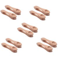 10Pcs Wooden Musical Spoons Folk Percussion Instrument Natural Wood Musical Spoons Traditional Percussion Spoons Musical