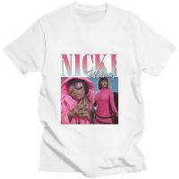 เสื้อยืดเสื้อยืดพิมพ์ลายลายกราฟิก Nicki Minaj สำหรับนักร้องเสื้อยืดแฟชั่นผ้าคอตตอนท็อปส์ซูคอรอบใหม่ราคาถูกเสื้อยืดมียี่ห้อ Xs-3xl ใส่ได้ทั้งผู้ชายและผู้หญิง