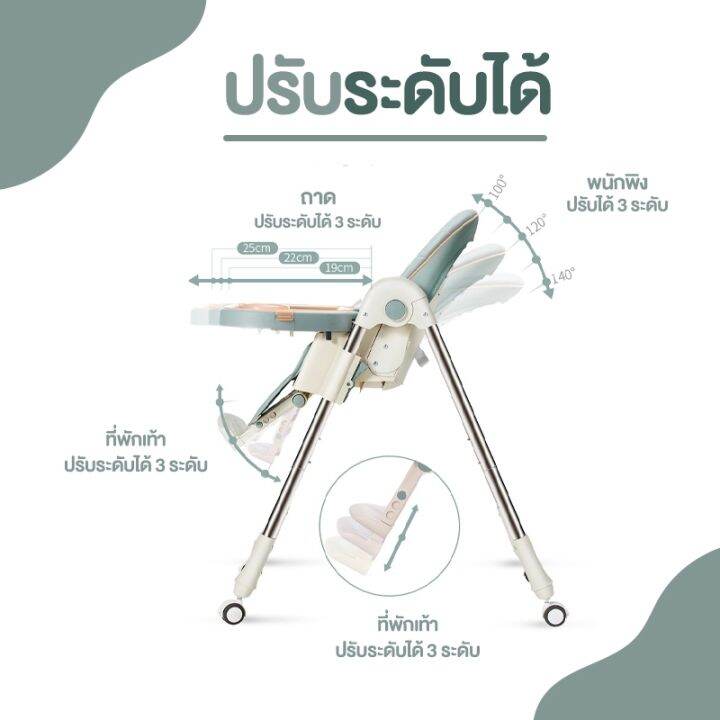 เก้าอี้กินข้าวเด็ก-รุ่น-bs329-เก้าอี้กินข้าวเด็ก5เดือนขึ้นไป-เก้าอี้เด็กพับได้-ปรับระดับได้-ปรับเอนนอนได้-ถาดรองอาหาร2ชั้น-ถอดได้ปรับได้-มีล้อลาก-มีที่พักเท้าถอดได้-เบาะรองนั่ง-รับน้ำหนักได้ถึง40กก-a3