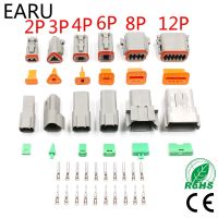 【CC】✖✶۩  1 set Deutsch connector DT06-2S/DT04-2P 2P 4P 6P 8P waterproof electrical for car motor with pins 22-16AWG