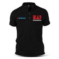 ❈☊▩ SUZUKI เสื้อโปโลผ้าฝ้ายแขนยาวลายซูซูกิสําหรับผู้ชาย