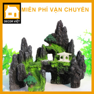 Mô hình hòn non bộ trang trí bể cá cảnh non bộ chùa vàng Decor Việt thumbnail