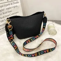 [Xiaoming Jewelry] Casual Lychee Pattern Crossbody Bags For Women Fashion Simple Shoulder Bag Ladies Designer Handbags Messenger