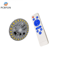 pcbfun แหล่งกำเนิดแสงแผงคุมไฟฟ้าพลังงานแสงอาทิตย์12วัตต์ LED สองสี3.2โวลต์3.7โวลต์แผงโคมไฟรีโมทควบคุมหน้าจอพลังงานแสงอาทิตย์โคมไฟติดเพดานสำหรับไฟสนามพลังงานแสงอาทิตย์