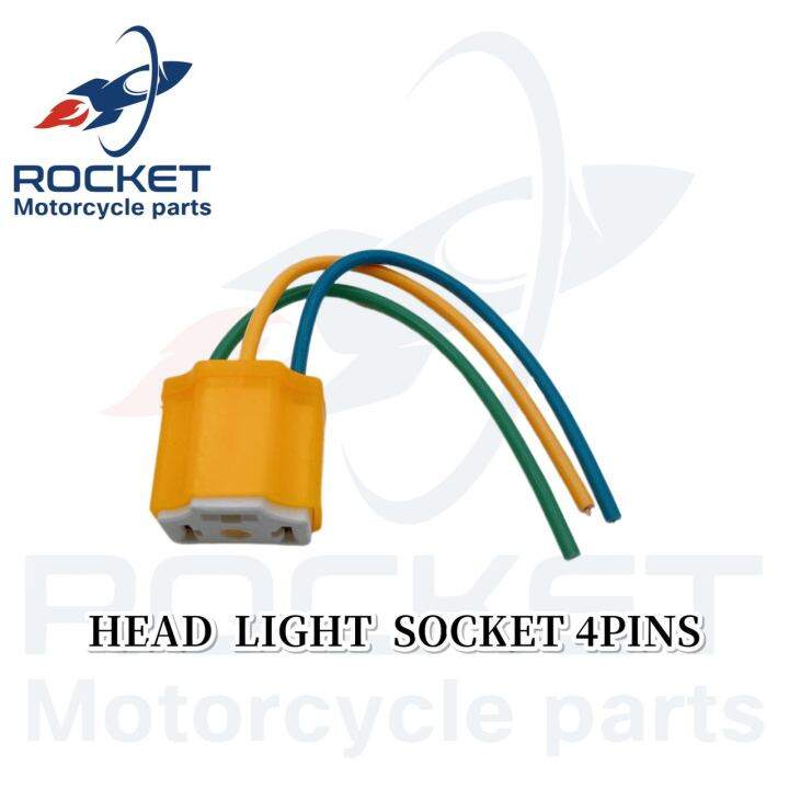 Motorcycles headlight 4pins socket Lazada PH